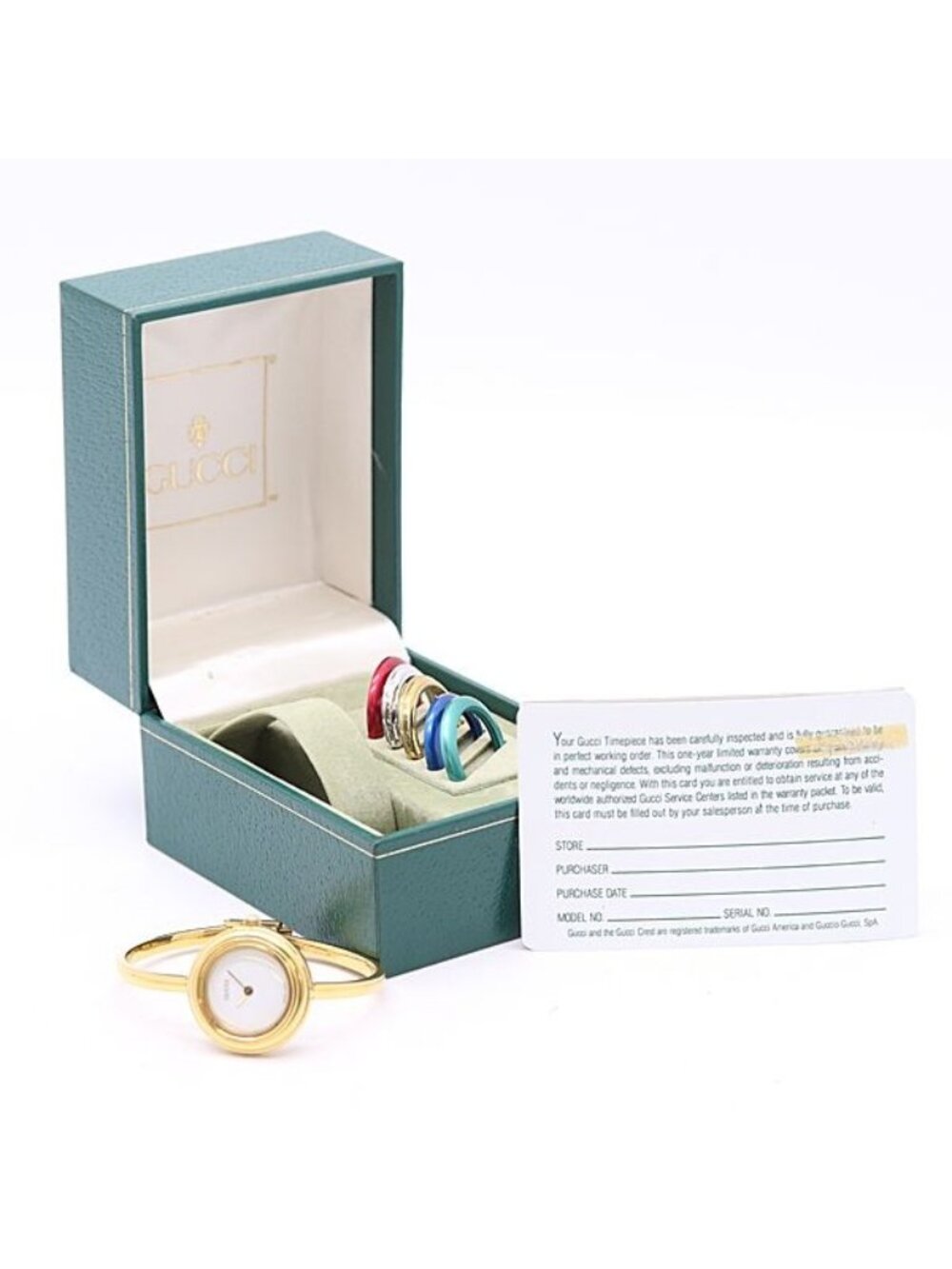 Gucci And Change Bezel 11 12.2 Quartz White Dial Watch